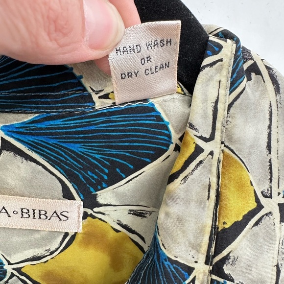 BURMA BIBAS Man 100% Silk short sleeve lightweight shell vintage casual top M - Picture 4 of 10